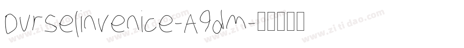 Durselinvenice-A9dm字体转换