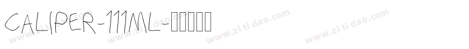 CALIPER-111ML字体转换
