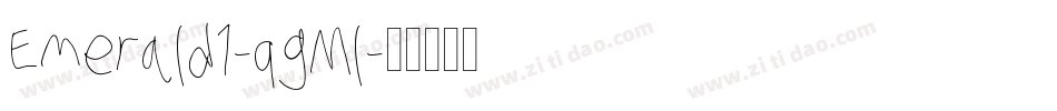 Emerald1-qgMl字体转换