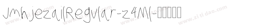 JmhjezailRegular-z4Ml字体转换