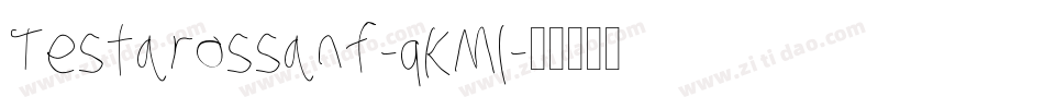 Testarossanf-qKMl字体转换