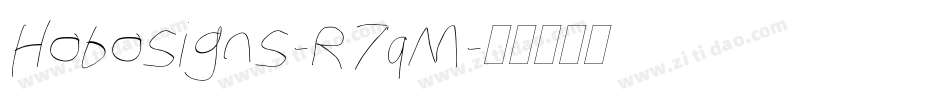 Hobosigns-R7qM字体转换