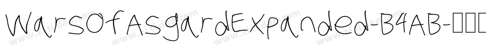 WarsOfAsgardExpanded-B4AB字体转换 WarsOfAsgardExpanded-B4AB字体转换