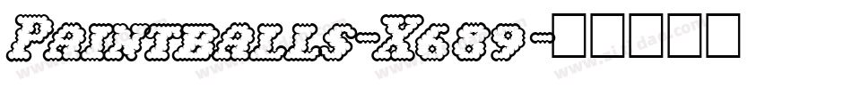 Paintballs-X689字体转换