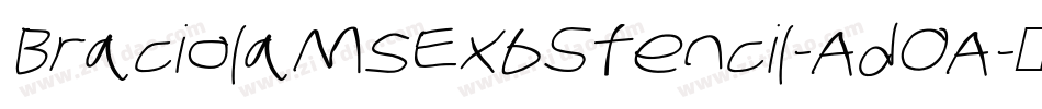 BraciolaMsExbStencil-AdOA字体转换