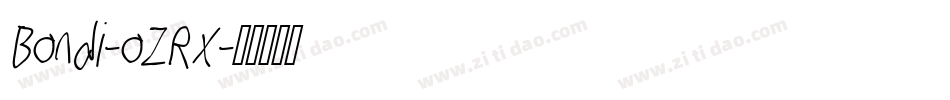 Bondi-oZRx字体转换