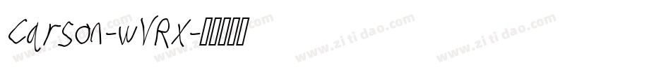 Carson-wVRx字体转换 Carson-wVRx字体转换