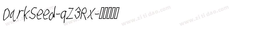DarkSeed-qZ3Rx字体转换