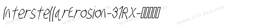 InterstellarErosion-31RX字体转换