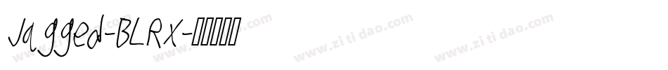 Jagged-BLRx字体转换