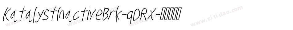 KatalystInactiveBrk-qDRx字体转换
