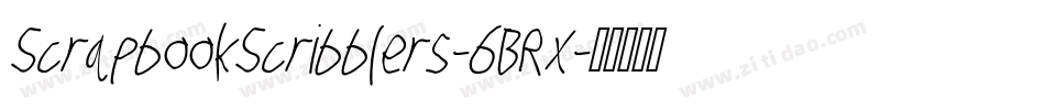 ScrapbookScribblers-6BRx字体转换 ScrapbookScribblers-6BRx字体转换