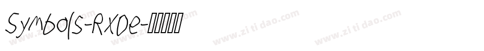 Symbols-RxDe字体转换