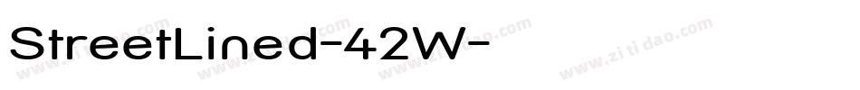 StreetLined-42W字体转换