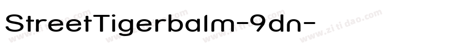 StreetTigerbalm-9dn字体转换