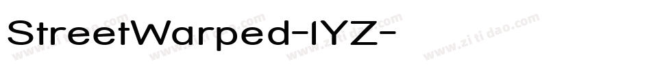 StreetWarped-lYZ字体转换