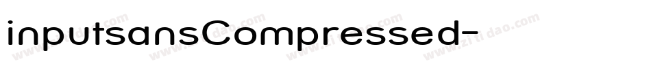 inputsansCompressed字体转换