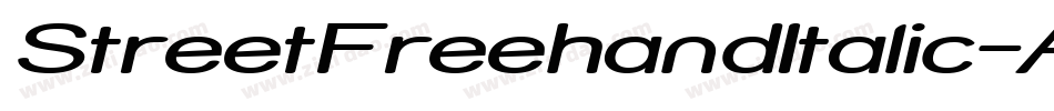 StreetFreehandItalic-AeA字体转换