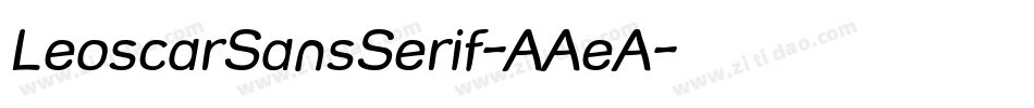 LeoscarSansSerif-AAeA字体转换