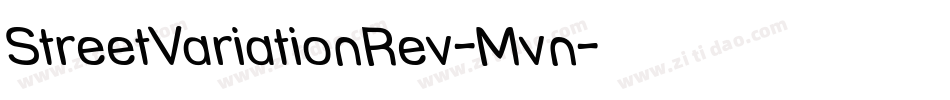 StreetVariationRev-Mvn字体转换