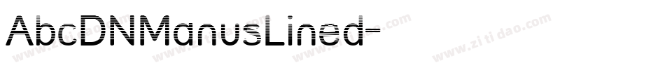AbcDNManusLined字体转换