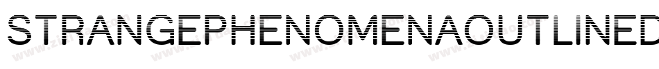 STRANGEPHENOMENAOUTLINED字体转换