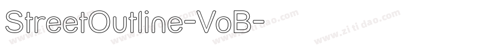 StreetOutline-VoB字体转换