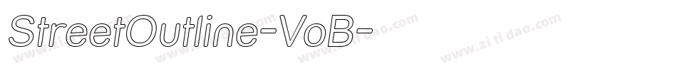 StreetOutline-VoB字体转换