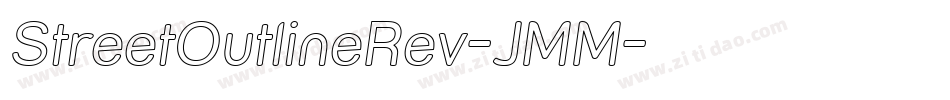 StreetOutlineRev-JMM字体转换
