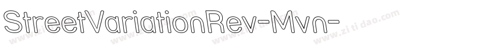 StreetVariationRev-Mvn字体转换
