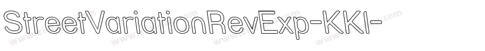 StreetVariationRevExp-KKl字体转换
