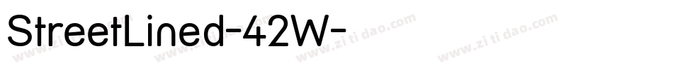 StreetLined-42W字体转换