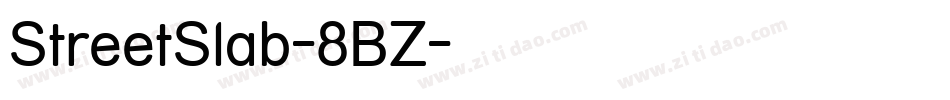 StreetSlab-8BZ字体转换