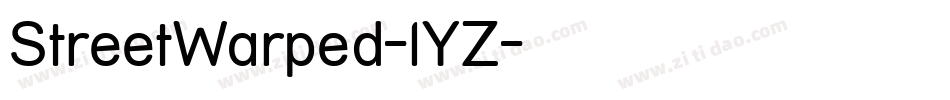 StreetWarped-lYZ字体转换