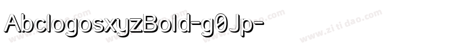 AbclogosxyzBold-g0Jp字体转换