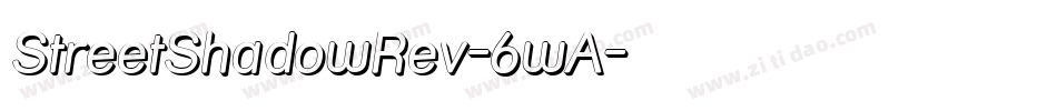 StreetShadowRev-6wA字体转换