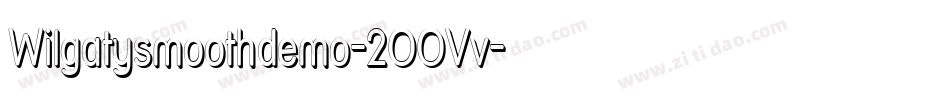 Wilgatysmoothdemo-2OOVv字体转换