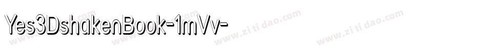 Yes3DshakenBook-1mVv字体转换
