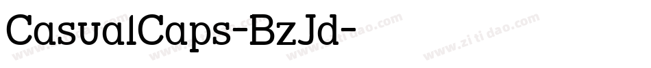 CasualCaps-BzJd字体转换