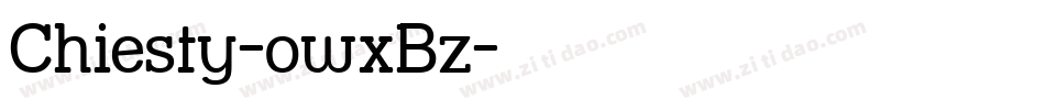 Chiesty-owxBz字体转换