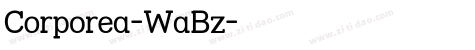 Corporea-WaBz字体转换