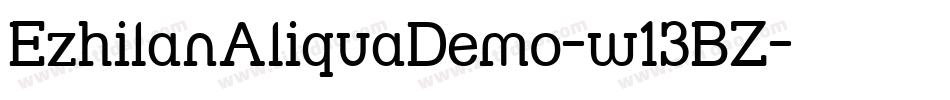 EzhilanAliquaDemo-w13BZ字体转换