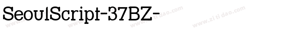 SeoulScript-37BZ字体转换