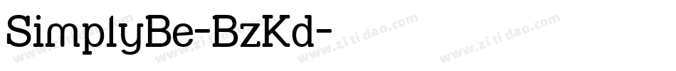 SimplyBe-BzKd字体转换