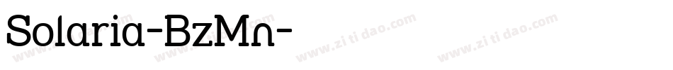 Solaria-BzMn字体转换