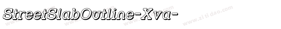 StreetSlabOutline-Xva字体转换