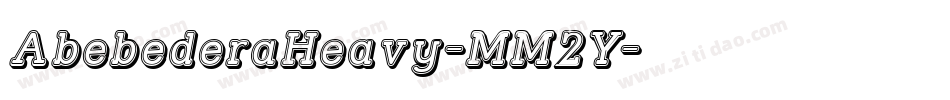 AbebederaHeavy-MM2Y字体转换