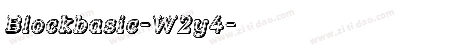 Blockbasic-W2y4字体转换