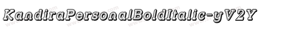 KandiraPersonalBoldItalic-yV2Y字体转换