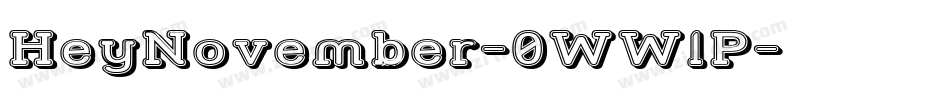 HeyNovember-0WWlP字体转换